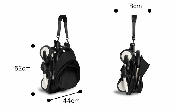 ベビーゼンYOYO3＿収納時サイズ