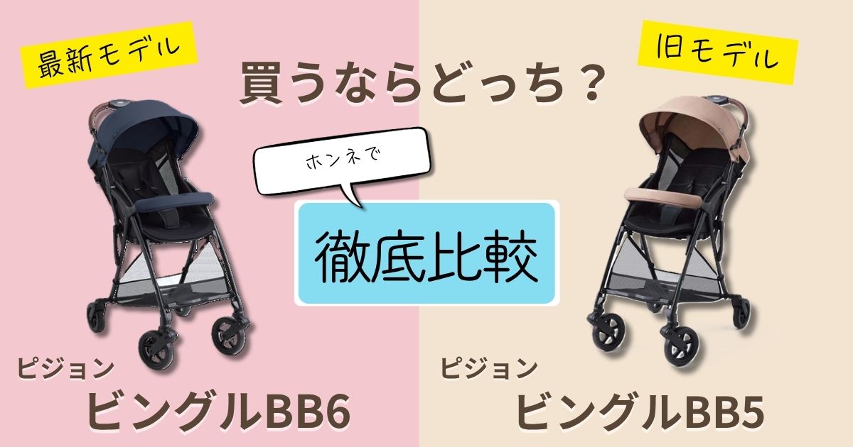 【2026年最新】ピジョンビングルBB6とBB5の違いを徹底比較!どっちがおすすめ?
