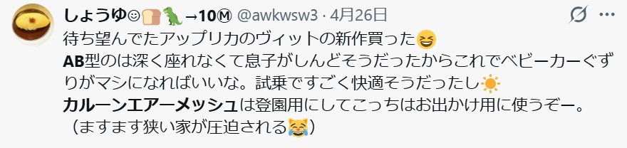カルーンエアーメッシュAB_バッドコメント