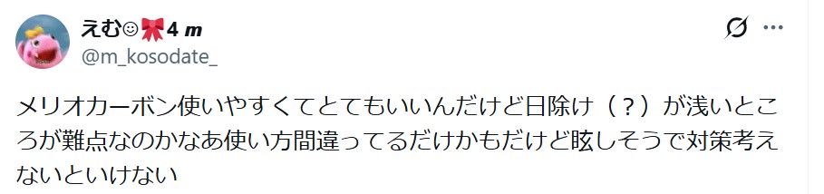 サイベックスメリオカーボン2026_バッドコメント_キャノピー