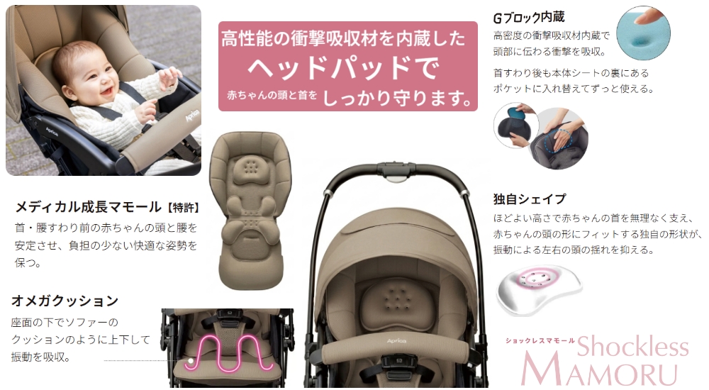 アップリカラクーナクッションAH_衝撃吸収