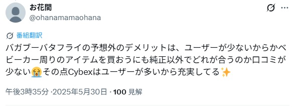バガブーバタフライ＿バッドコメント3