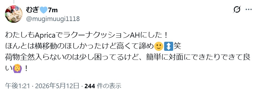 ラクーナクッションAH_グッドコメント_対面