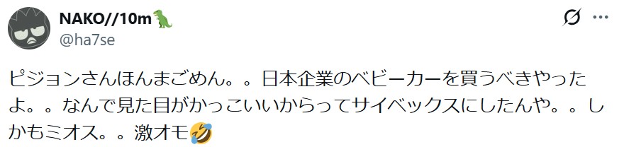 ミオススタイル_バッドコメント_重量