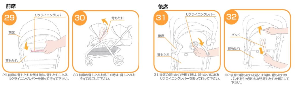 エヴァライトデュオ_リクライニング方法