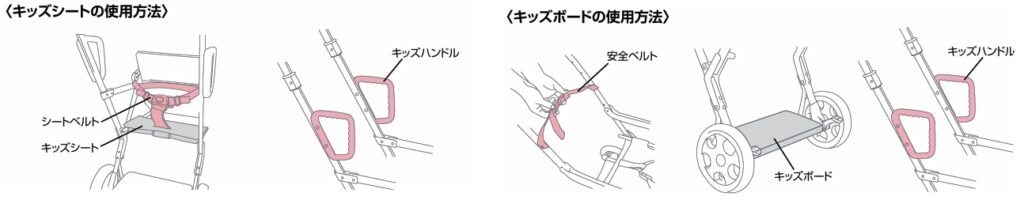 二人でゴー_キッズシート_キッズボード
